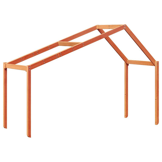 Techo De Cama Infantil Madera Maciza Pino Marrón 60x99x139,5 Cm_0