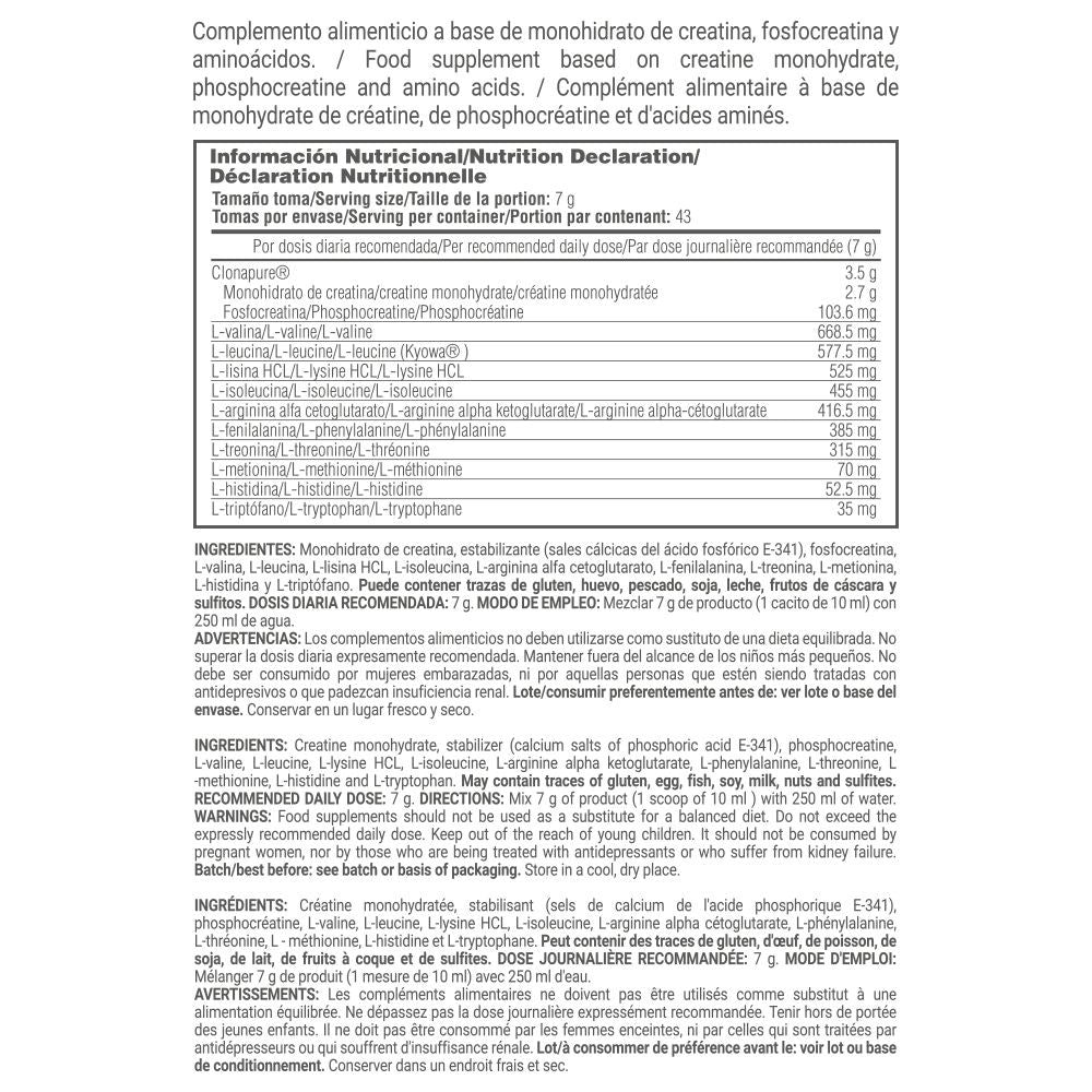 Clonamaster (creatina Clonapure® Y Master Amino) - 300g - Neutro - Clonamaster - Masmusculo_5