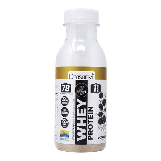 Sport Live Whey Protein Concentrada Botella Monodosis 30 Gr Cookies And Cream_0