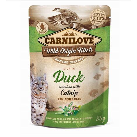 Carnilove Cat Pouch Pato 85 gr Comida húmeda para gatos Grain free