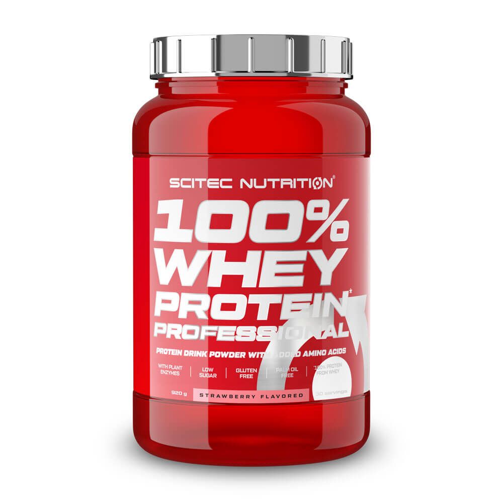 100% Whey Protein Professional - 920g - Fresa - Proteina De Suero Whey - Scitec Nutrition_0
