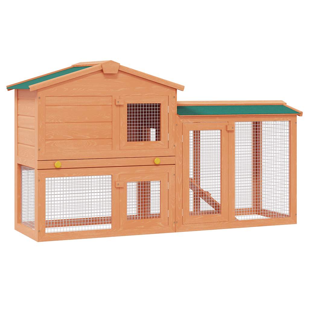 Casa De Animales Grande Jaula Conejera De Madera_0