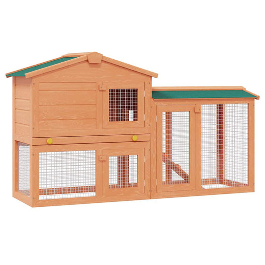 Casa De Animales Grande Jaula Conejera De Madera_0