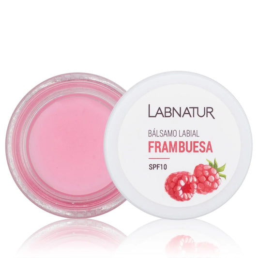 Bálsamo Labial de Frambuesa Labnatur 15 ml | Hidrata, Nutre y Protege | Aguacate, Karité, Vitamina E y SPF10_0