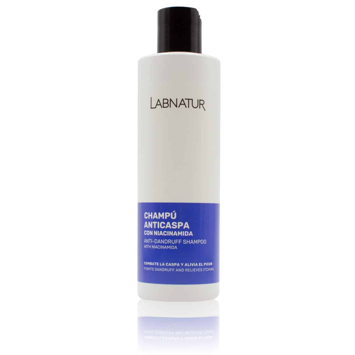 Champú Anticaspa con Niacinamida Labnatur 250 ml | Control de Sebo | Alivia el Picor | Cabello Graso | Vegano_0