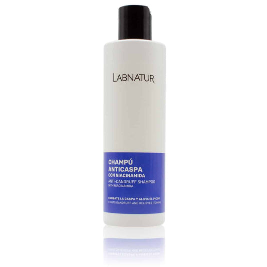 Champú Anticaspa con Niacinamida Labnatur 250 ml | Control de Sebo | Alivia el Picor | Cabello Graso | Vegano_0