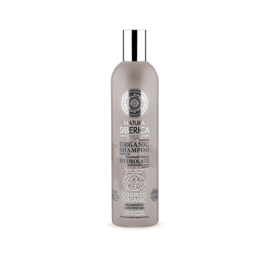 Champú para cabello Débil Energía y Brillo Natura Siberica 400 ml