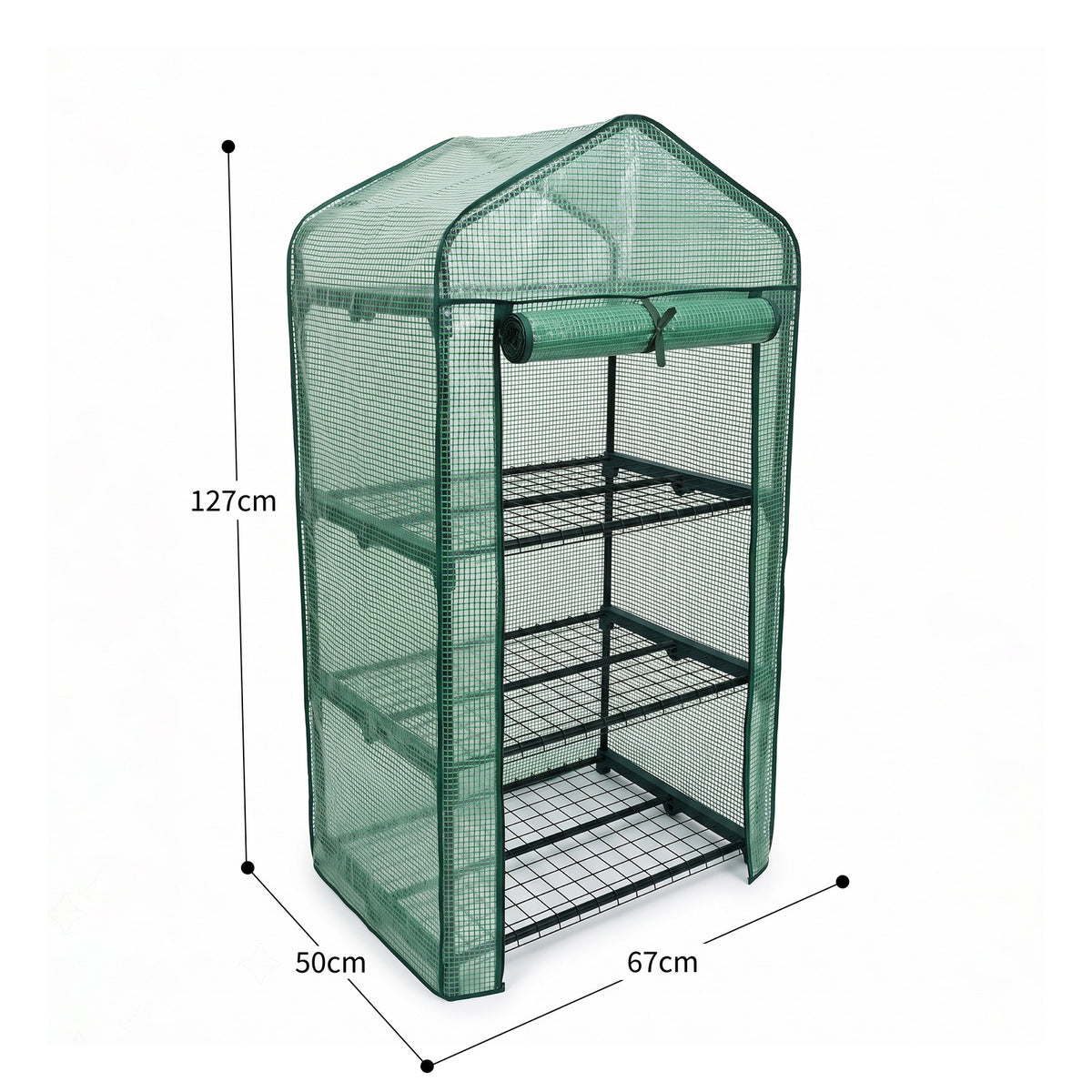 Invernadero Jardín 3 Alturas Malla Pe Ventilada Nyana Garden Acero Resistente Ideal Verano_4