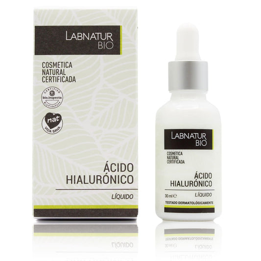 Sérum Facial Ácido Hialurónico Labnatur Bio 30 ml | Hidratación Intensiva | Efecto Rellenador y Elasticidad | Vegano_0