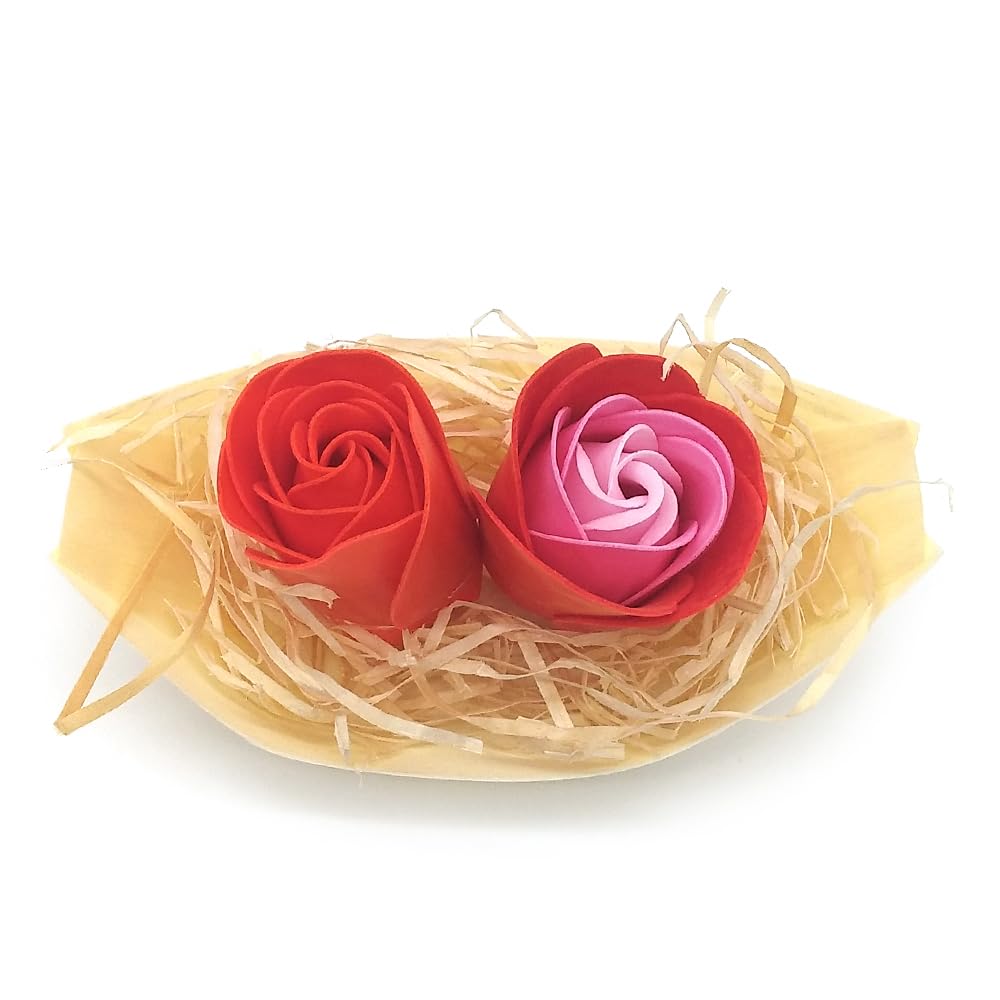 100 Barcas Con Flores Para Regalo Invitados (rojo) - Rosas De Jabón Para Baño Aromático. Detalle Original Para Eventos_2