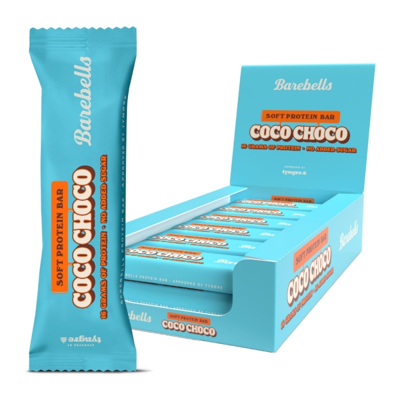Caja De 12 Barritas de 55gr Sabor Coco Choco Barebells_0