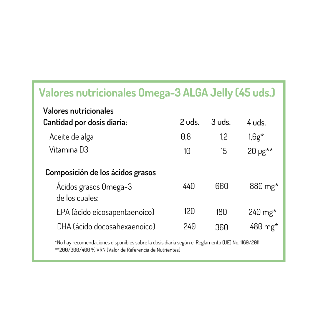 Omega-3 ALGA Jelly NORSAN 45 gominolas