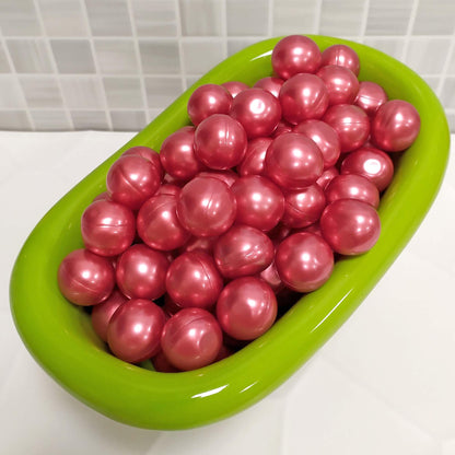 Caja 40 Perlas De Baño Con Aroma A Fresas - Con Aceite De Soja - Hidratante Y Aromática - Forma Bola_3