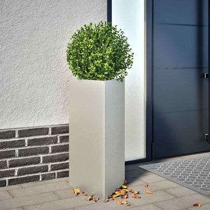 Jardineras Triangulares 2 Uds Acero Inoxidable 40x34,5x75 Cm_1
