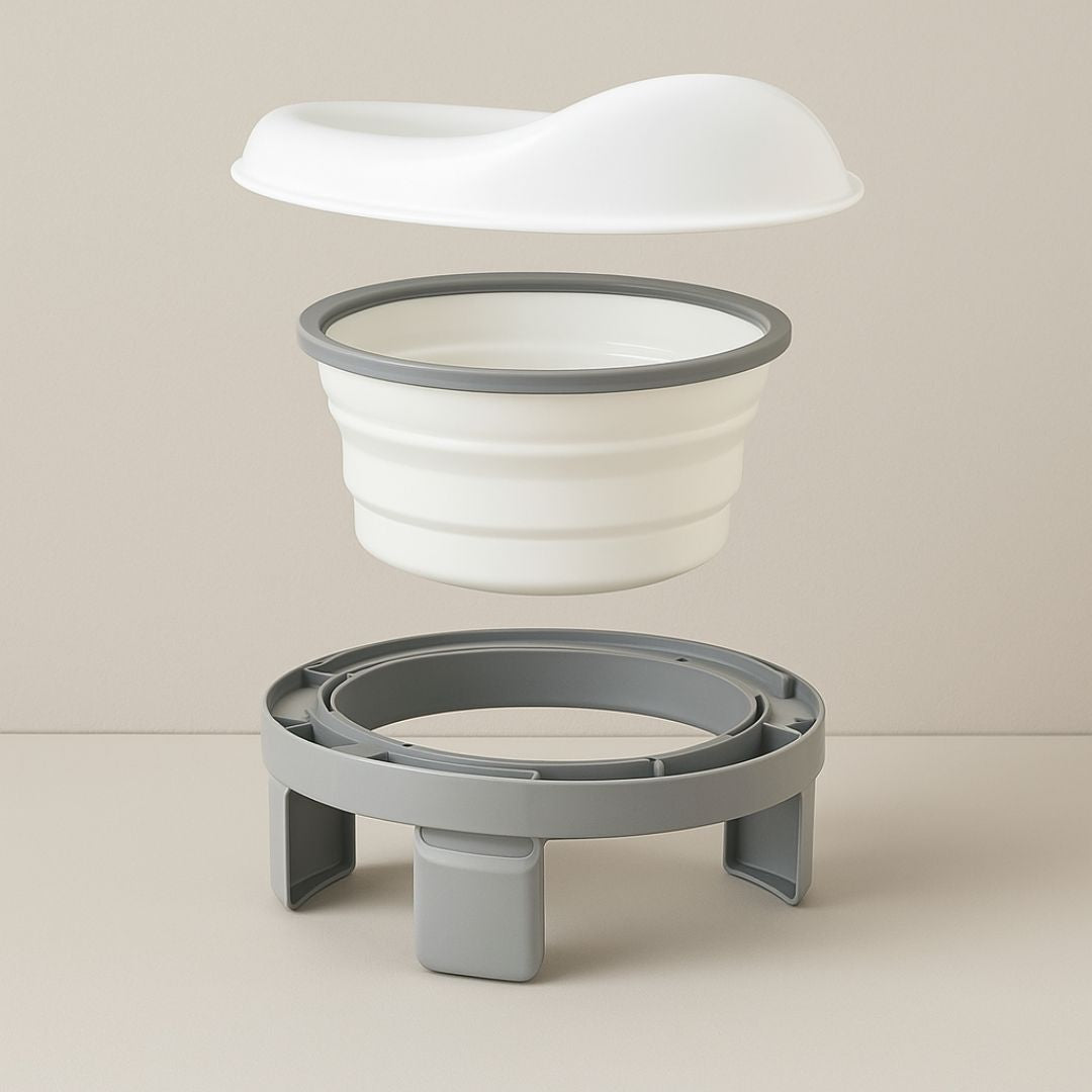 Bathby | Orinal Infantil Multifunción Plegable, Color Gris Y Blanco_2
