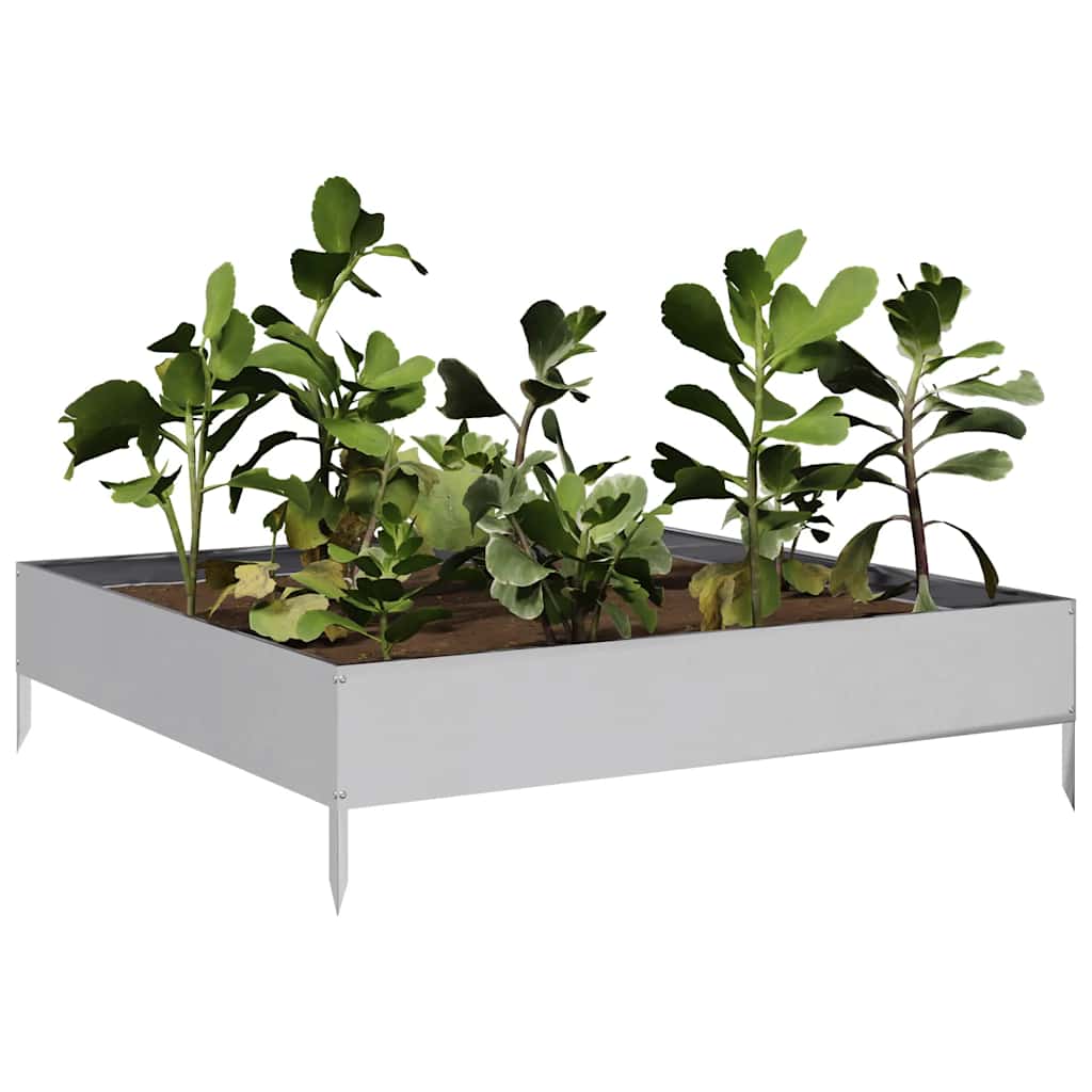 Jardinera De Acero Galvanizado 100x100x26 Cm_2