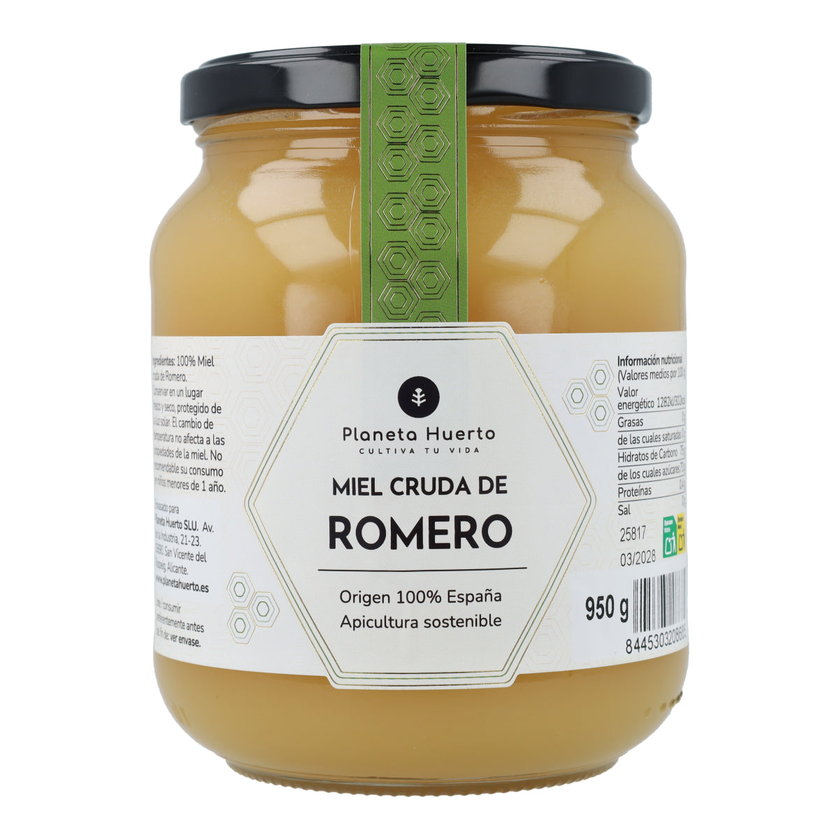 Miel Cruda de Romero Planeta Huerto 950 g