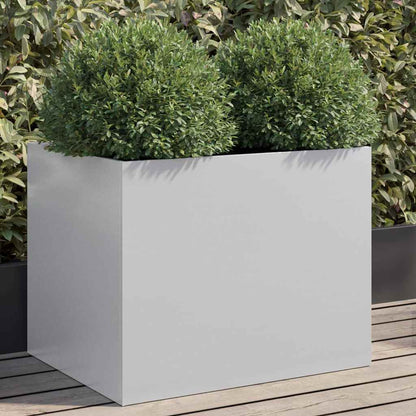Jardinera De Acero Galvanizado Plateado 62x47x46 Cm_1