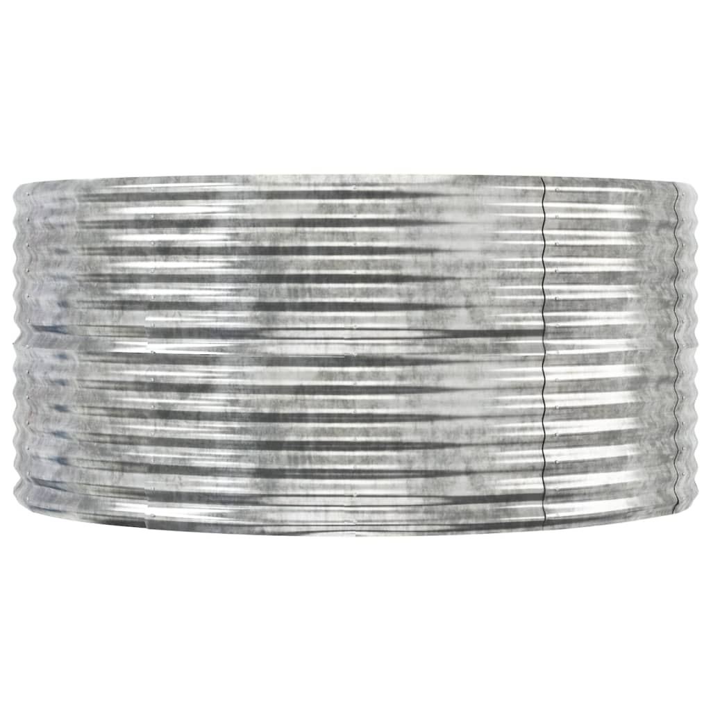 Jardinera Arriate Acero Galvanizado Plata 447x140x68 Cm_3