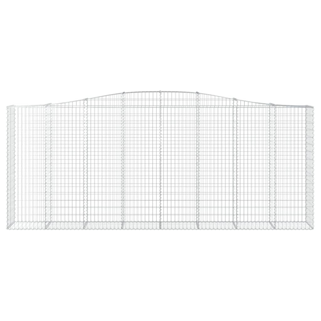 Cestas De Gaviones 8 Uds Forma De Arco Hierro 400x50x160/180 Cm_3