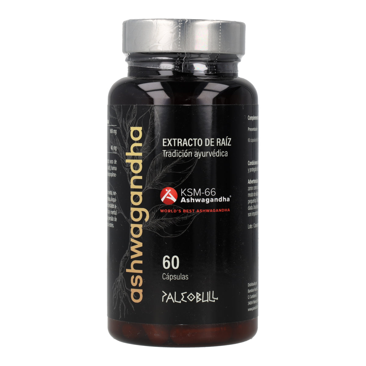 Ashwagandha KSM-66 Paleobull 60 cápsulas