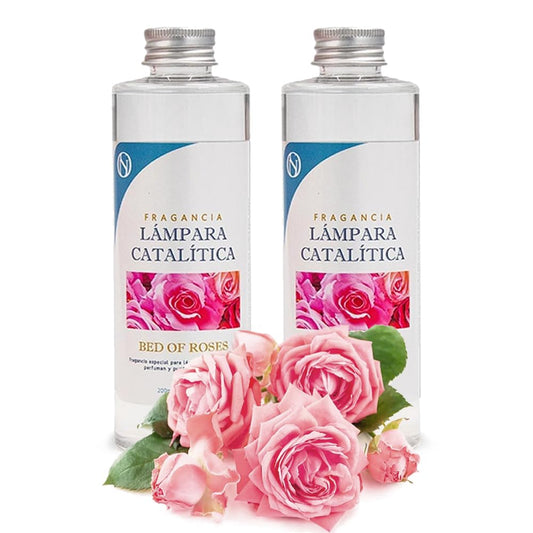 Pack 2x Fragancia Para Lámpara Catalítica 200ml: Aroma Bed Of Roses - Disfruta De Tu Aroma Favorito Durante Más Tiempo_0