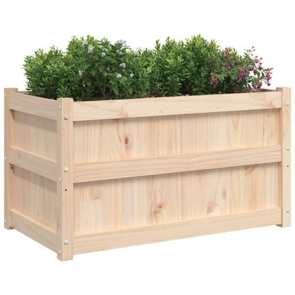 Jardinera De Madera Maciza De Pino 90x50x50 Cm_3
