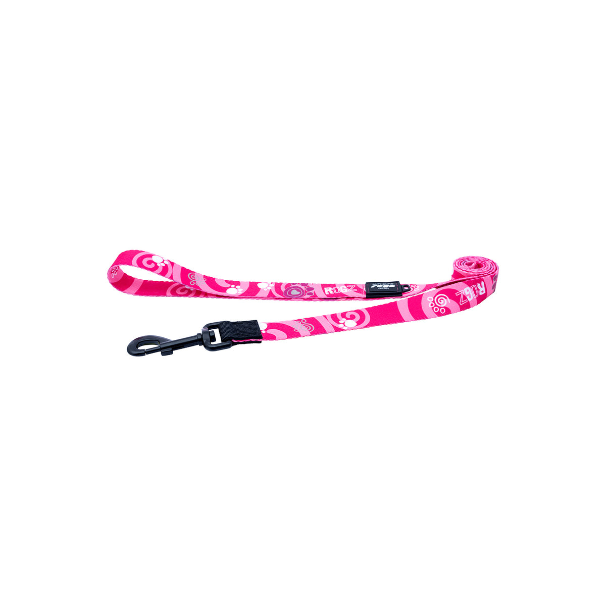 Correa Para Perro, Modelo Fusion De Rogz, Estampado Huellas Rosas. Talla L (21-40kg)_3