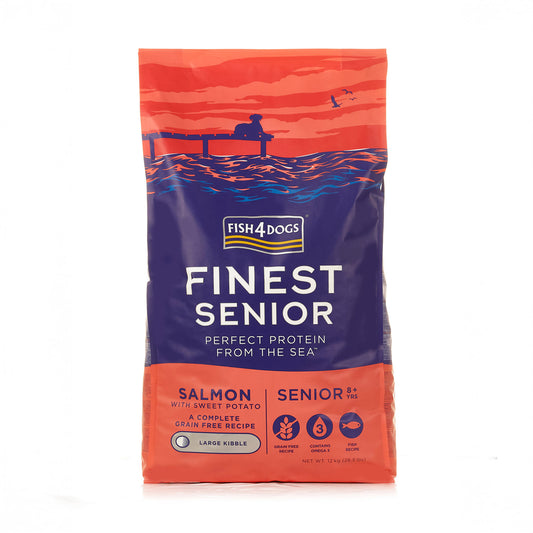 Fish4dogs Pienso Para Perro Senior Sin Cereales – Salmón Y Boniato 12 Kg_0
