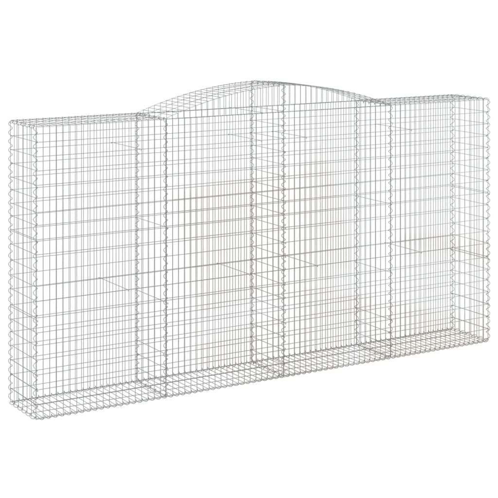 Cestas De Gaviones 8 Uds Forma De Arco Hierro 400x50x200/220 Cm_2