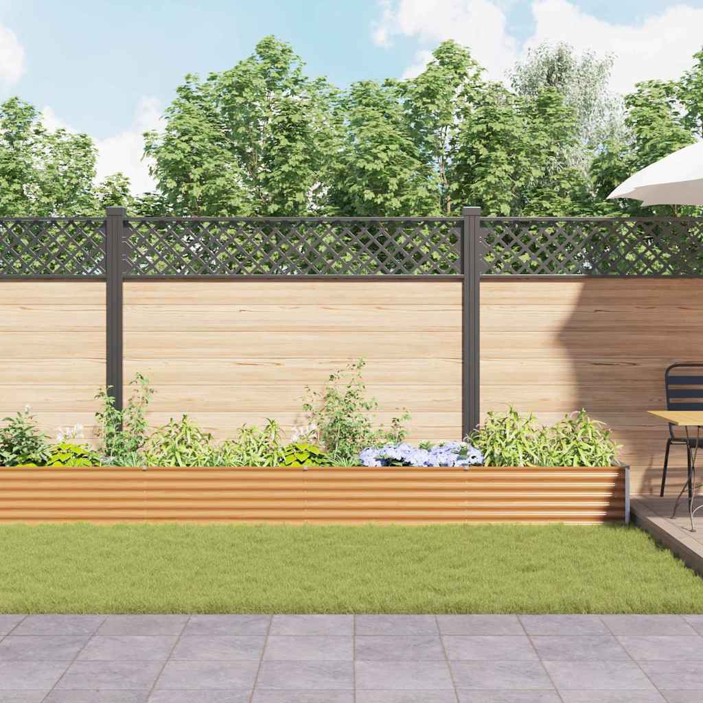 Arriate Elevado Marrón Claro 582 X 50 X 36 Cm Acero Galvanizado_3