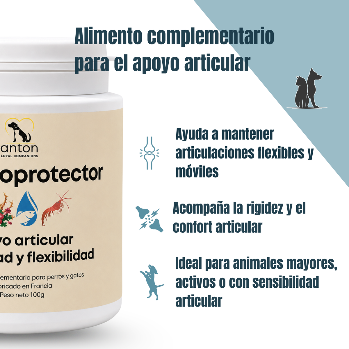 Condroprotector para perros y gatos – Movilidad y articulaciones – 100 g_2