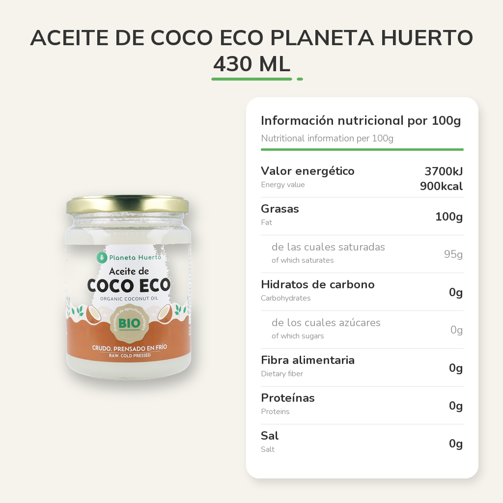 Información nutricional