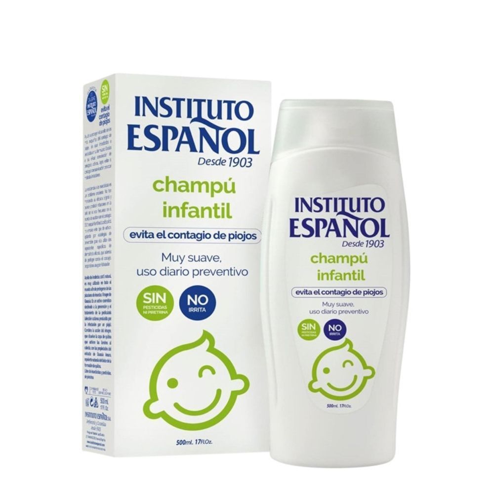 Champú Infantil Antipiojos Suave Uso Diario Instituto Español 500ml_0