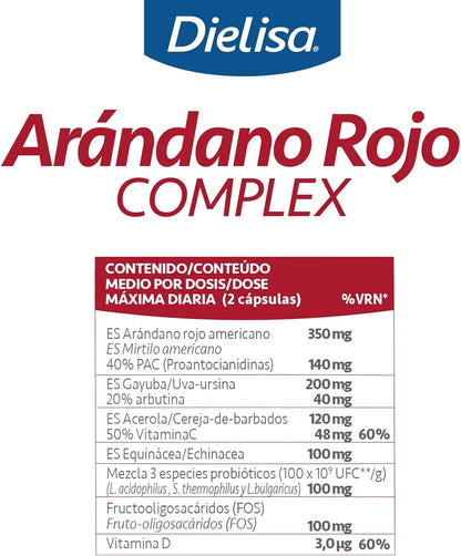 Arandano Rojo Complex DIELISA 30 cápsulas