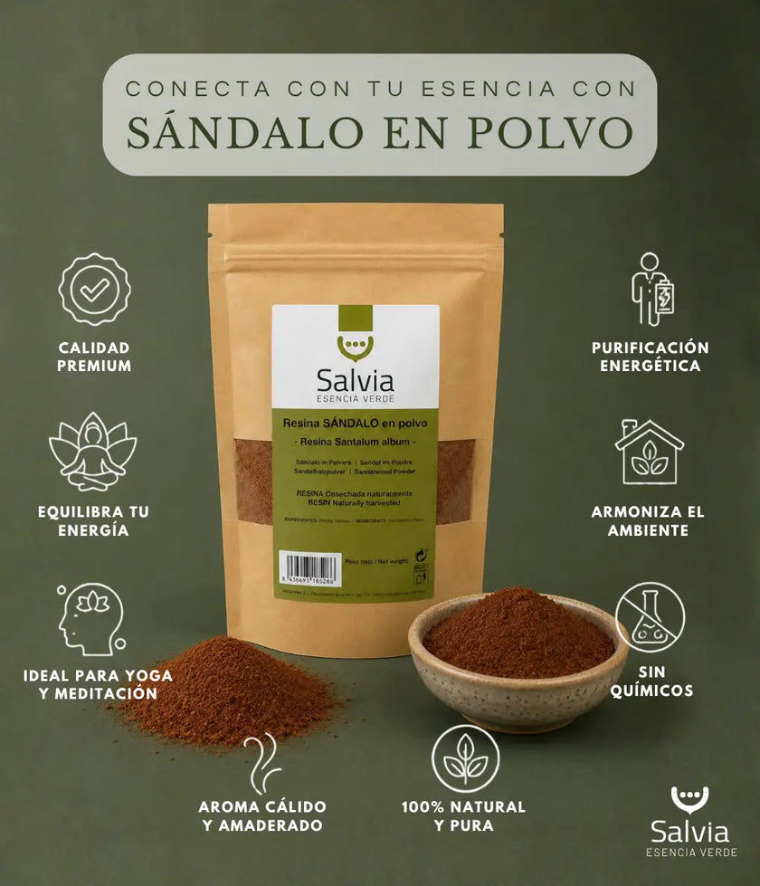 Salvia - Resina Sándalo En Polvo, Granel | 100g_2