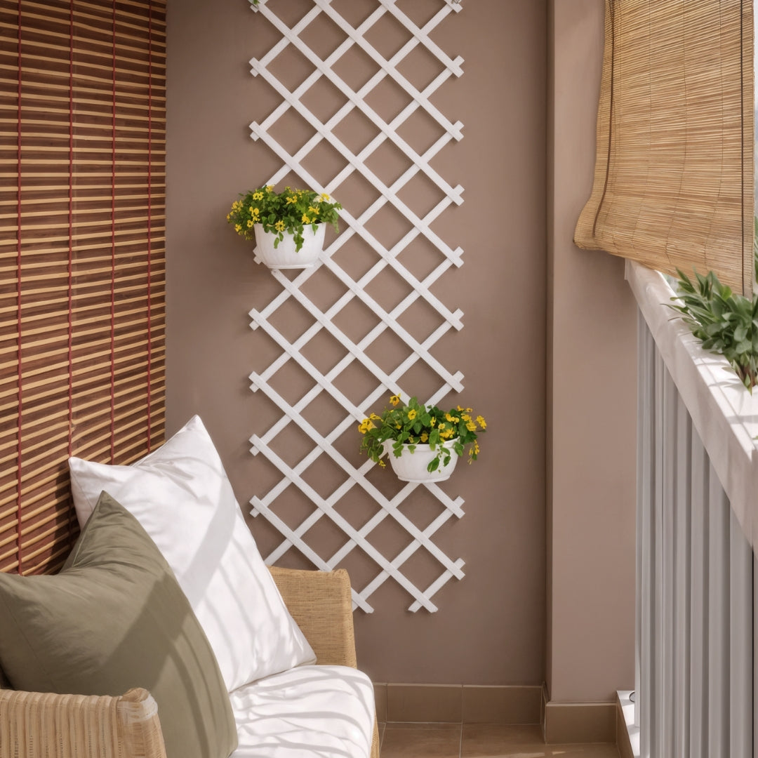 Celosia Extensible Pvc Trelliflex 1x3 M Blanco Nortene_2