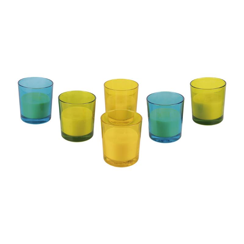 Vela Aromática De Citronela Vaso Decorado 200 G_0