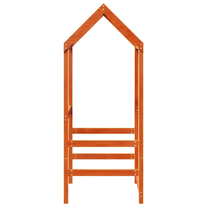 Techo De Cama Infantil Madera Maciza Marrón 108x70x176,5 Cm_4