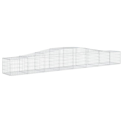Cestas De Gaviones 7 Uds Forma De Arco Hierro 400x50x40/60 Cm_2