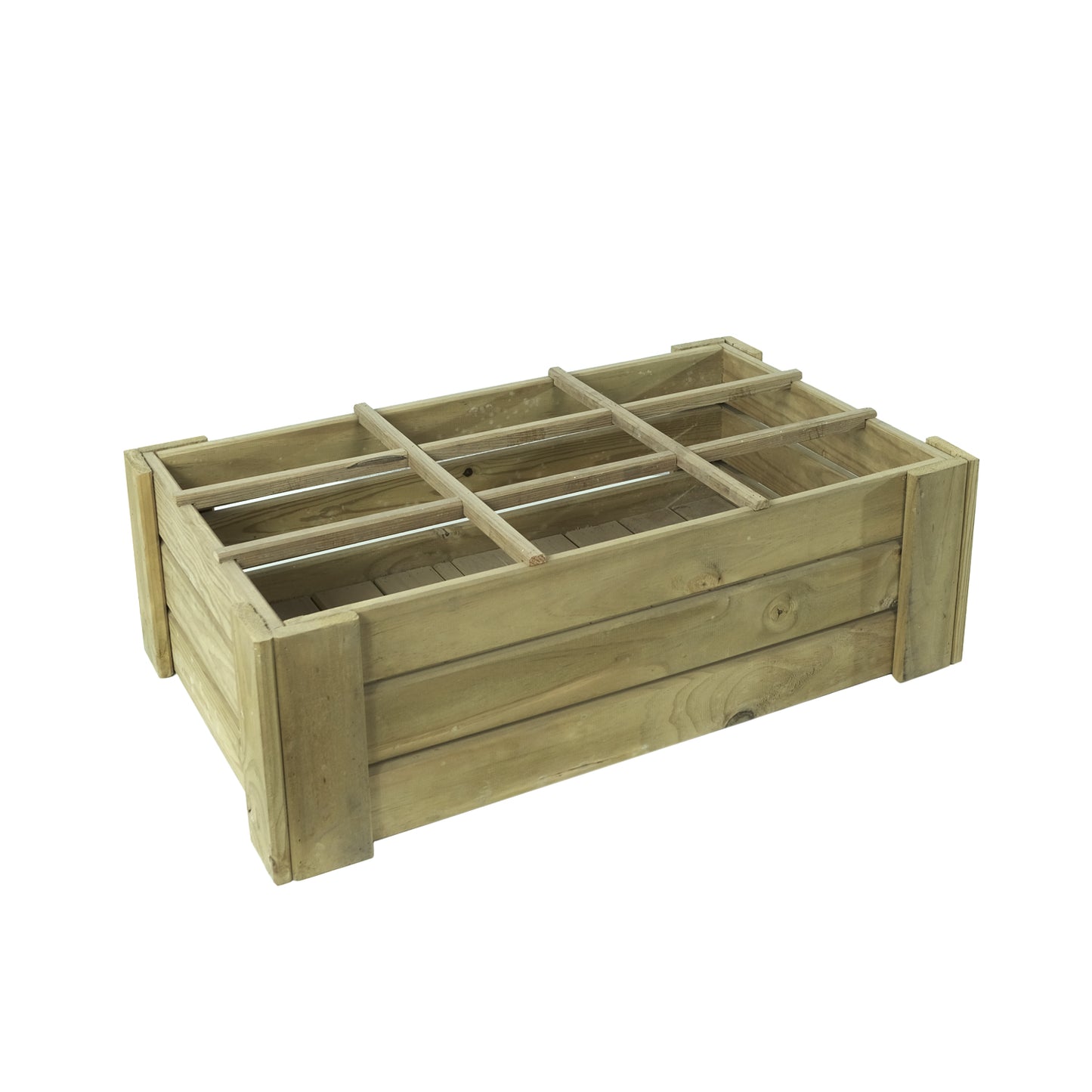 Cajón De Cultivo Vidahu Suelo Con Separadores Vidahuerto 100x60x27cm._0