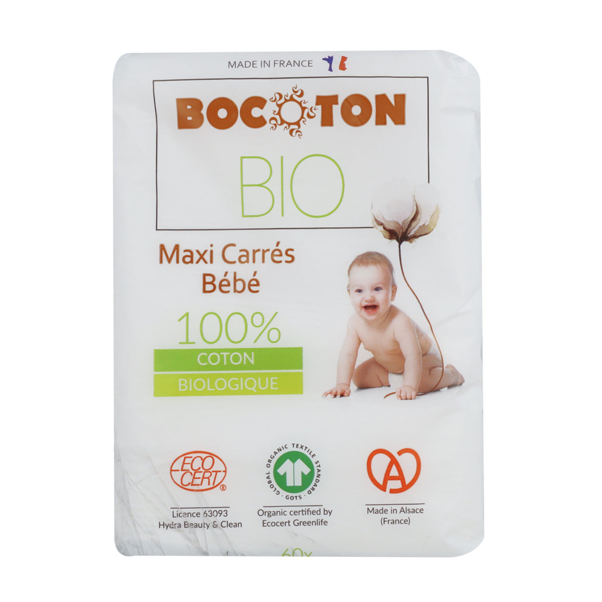 Algodón bebé Maxi Bocoton 60 uds