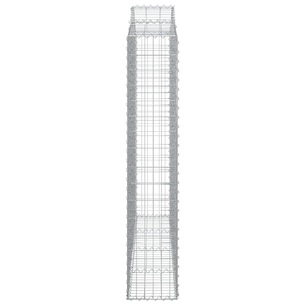 Cestas Gaviones 5 Uds Forma De Arco Hierro 200x30x160/180 Cm_4