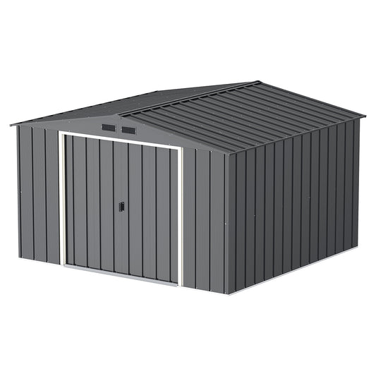 Caseta Jardín Eco Jávea 10×10 Metal Gris Antracita_0
