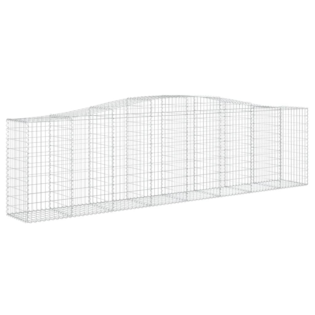 Cestas De Gaviones 5 Uds Forma De Arco Hierro 400x50x100/120 Cm_2