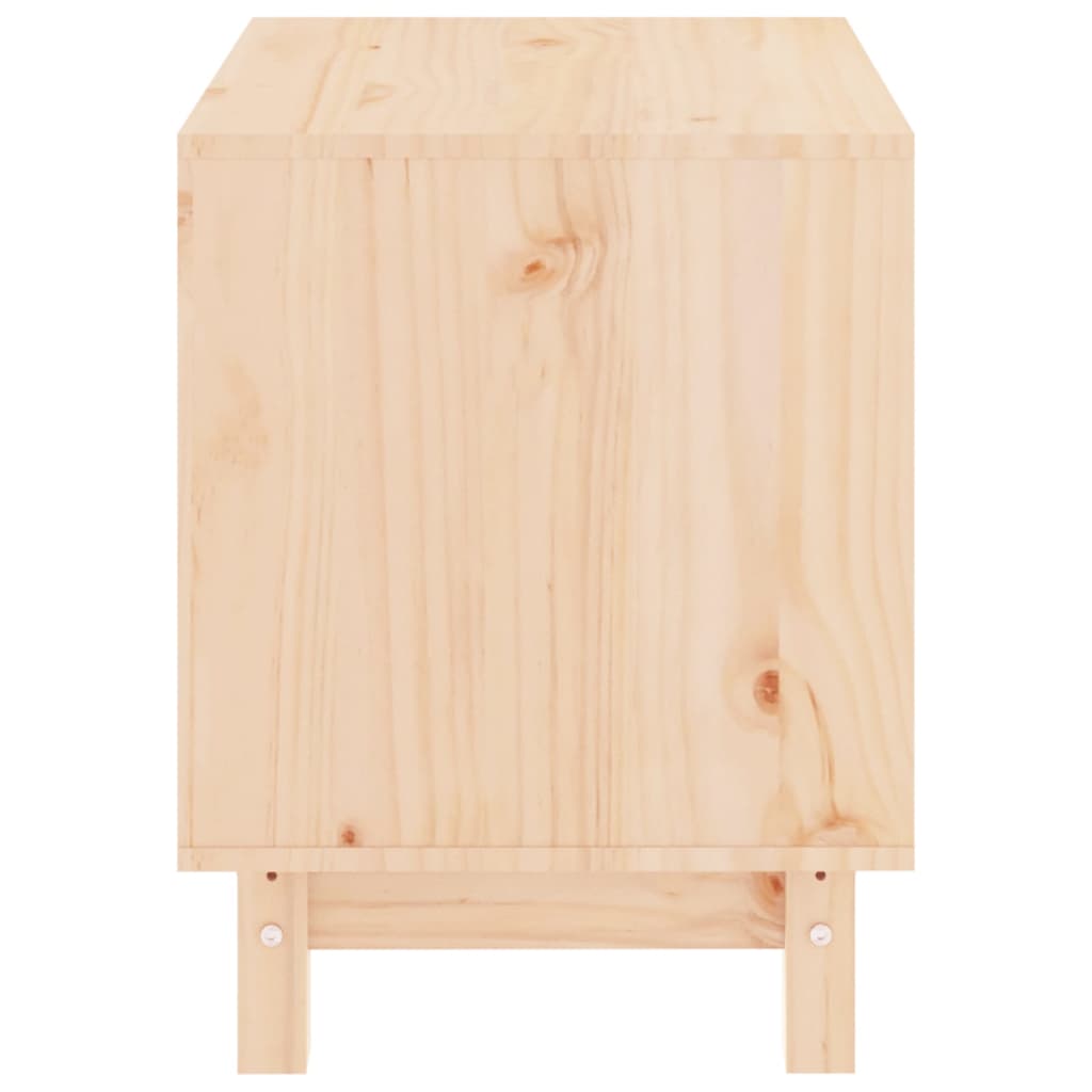 Caseta Para Perros Madera Maciza De Pino 50x40x52 Cm_5