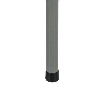 Mesa De Jardín Outsunny Acero, Hdpe Blanco 122x122x73 Cm_5