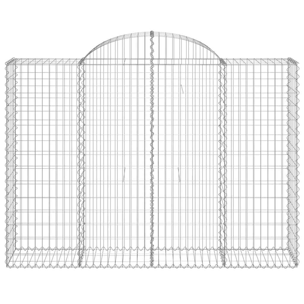 Cestas Gaviones 5 Uds Forma De Arco Hierro 200x50x140/160 Cm_3
