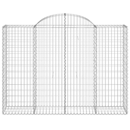 Cestas Gaviones 5 Uds Forma De Arco Hierro 200x50x140/160 Cm_3