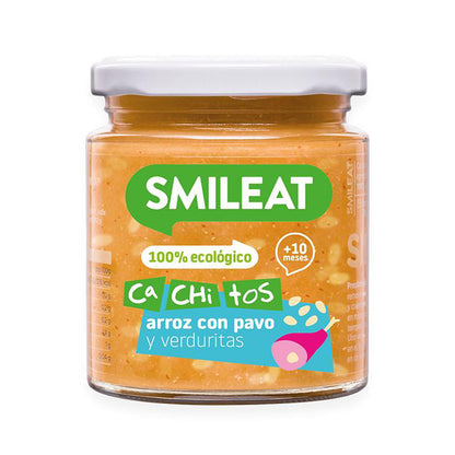 Pack Tarritos Cachitos comidas BIO Smileat 4 uds de 230g